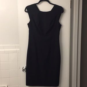 Black sheath dress